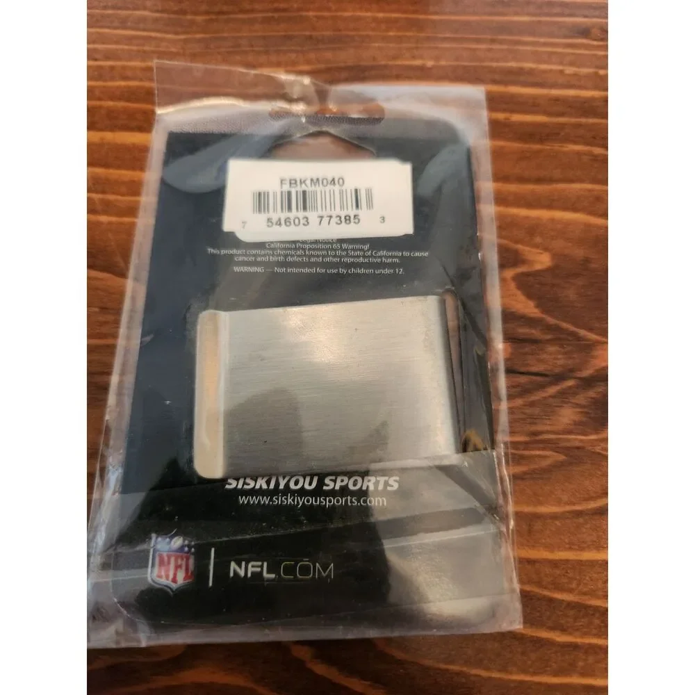 San Diego Chargers Money Clip Black and Steel Minimalist Wallet NWT NFL Bolt